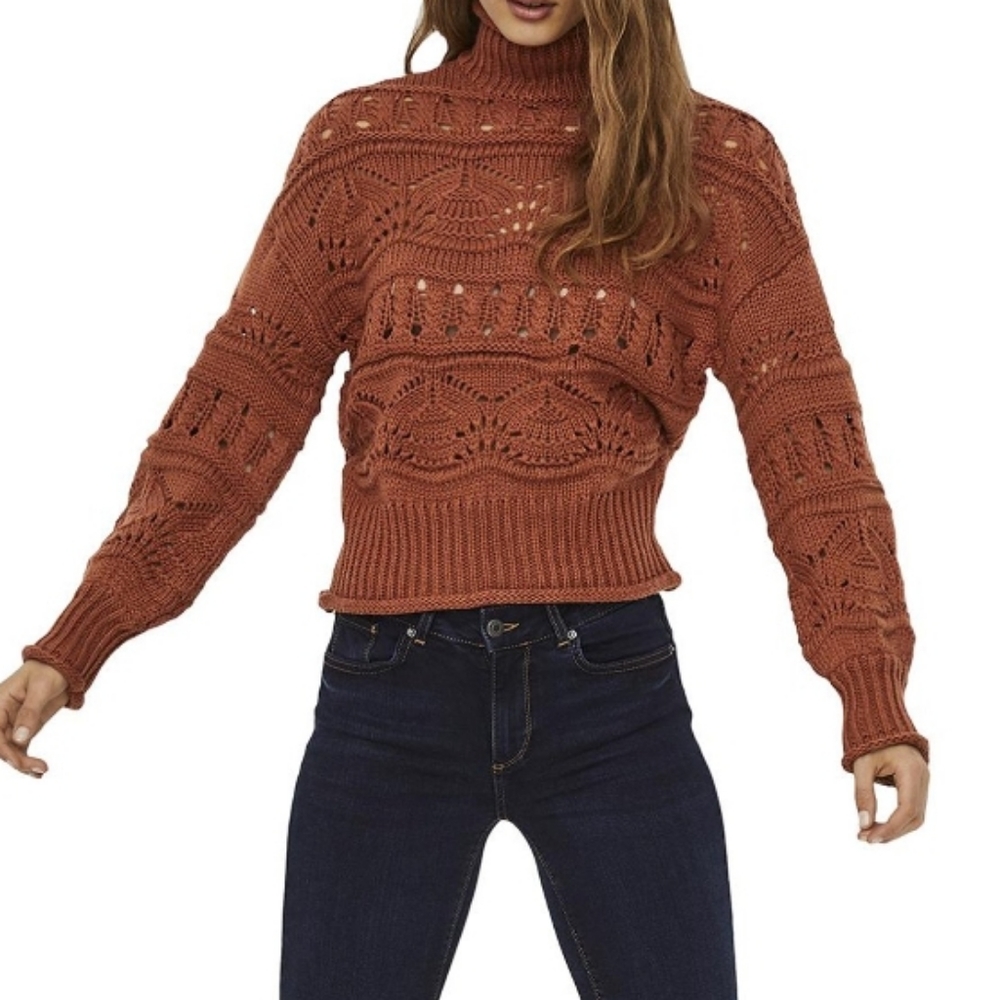 NWT VERO MODA | High Neck Knit Sweater - Picture 2 of 4